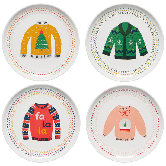 Ugly Christmas Sweater Appetizer Plate