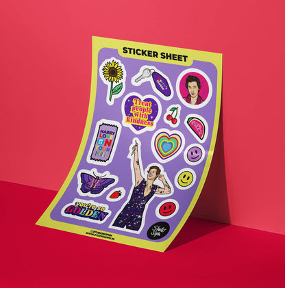 Harry Styles A5 Sticker Sheet