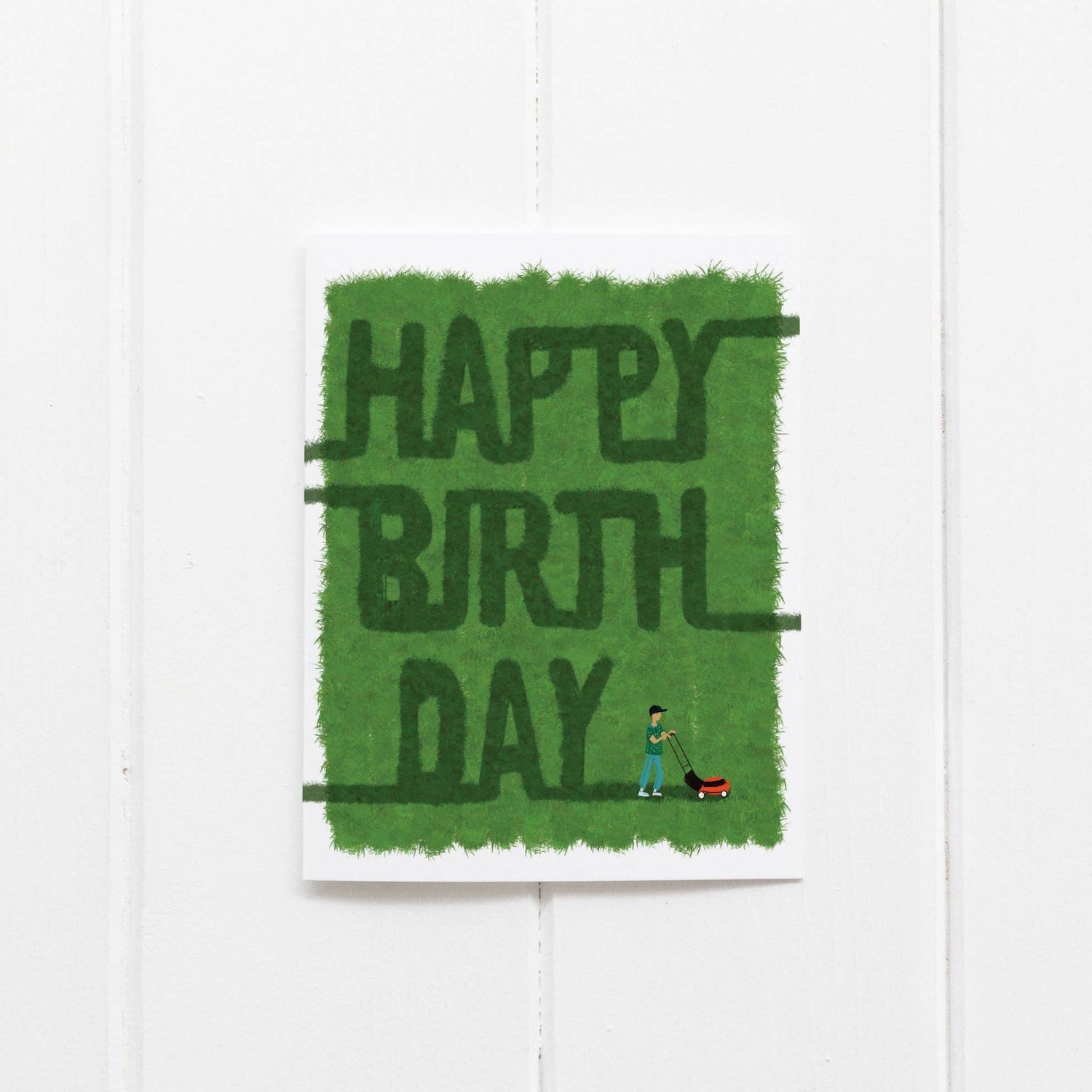 Mower Greeting Card