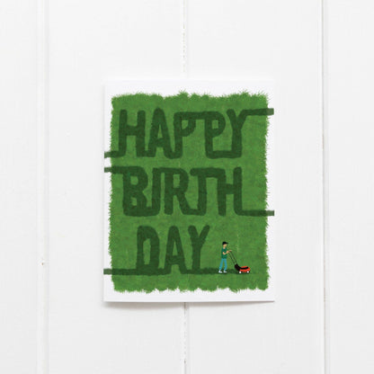 Mower Greeting Card