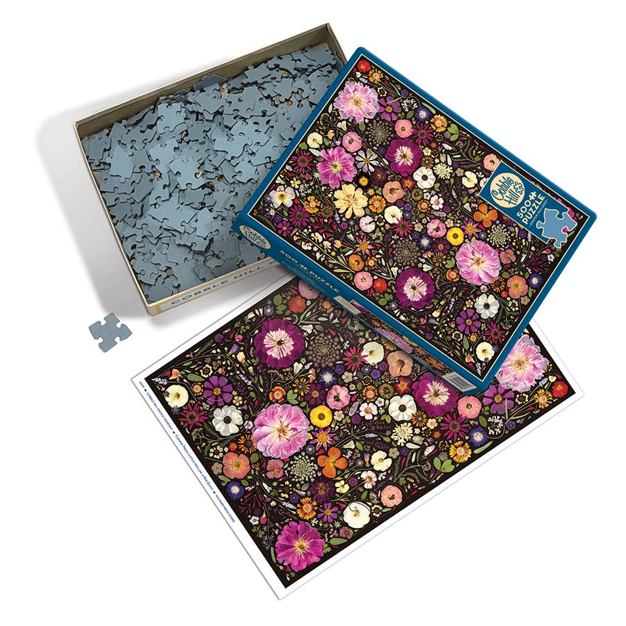 Flower Press: Little Hollow &amp; Red Daisy 500pc puzzle