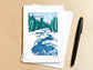River Rhythm Blank Greeting Card