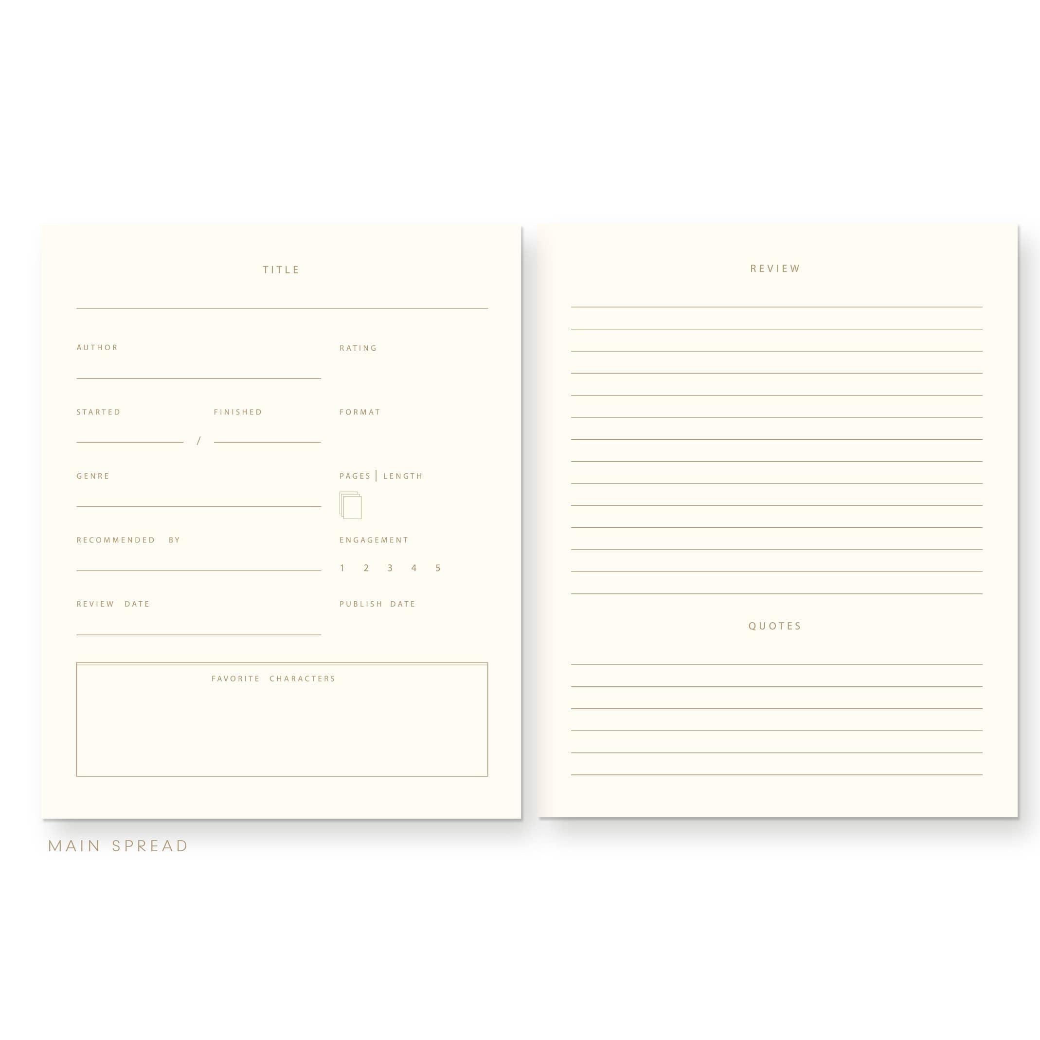 Book Log Reading Journal