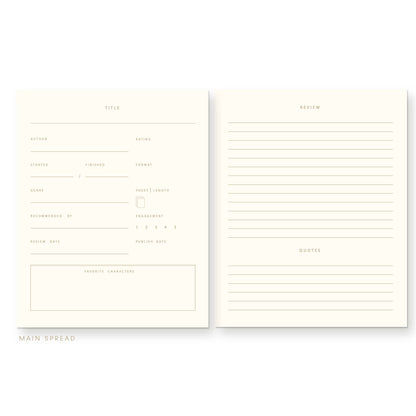 Book Log Reading Journal