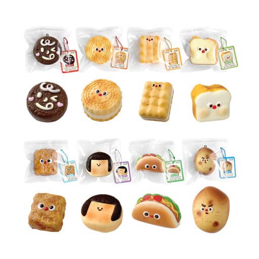 Korean Snack Squishy Keychain Blind Box