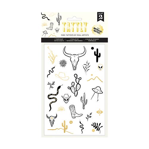 Wild West Tattoo Sheet