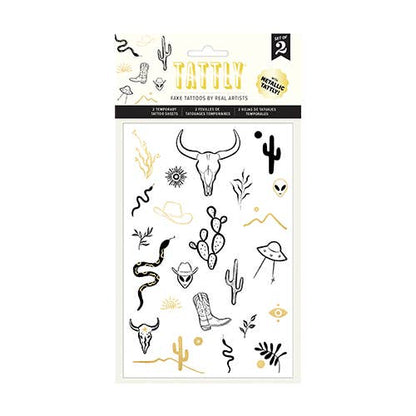 Wild West Tattoo Sheet