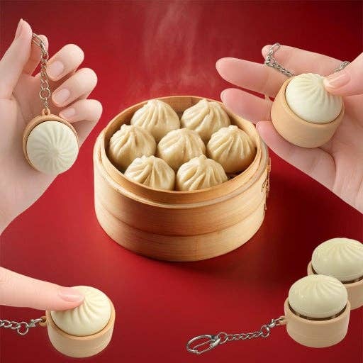 Dumpling Clicker Keyring