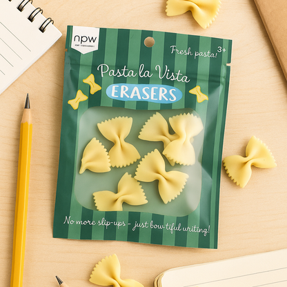 Pasta La Vista Mini Erasers