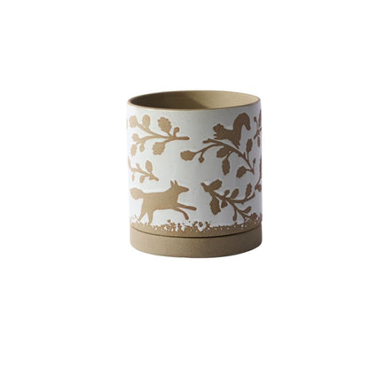 Foxtail Pot with Saucer