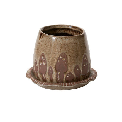Wild Mushroom Pot with Saucer