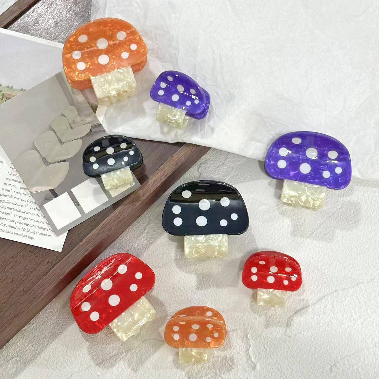 Mushroom Claw Clips