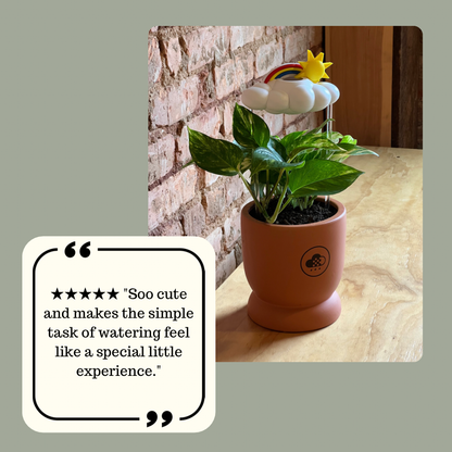 Dripping Rain Cloud with Sun and Rainbow Charms