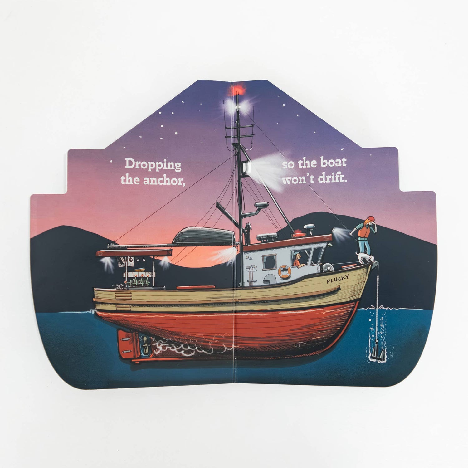 Working Boats: Salmon Troller Board Book- A Look-Inside Book