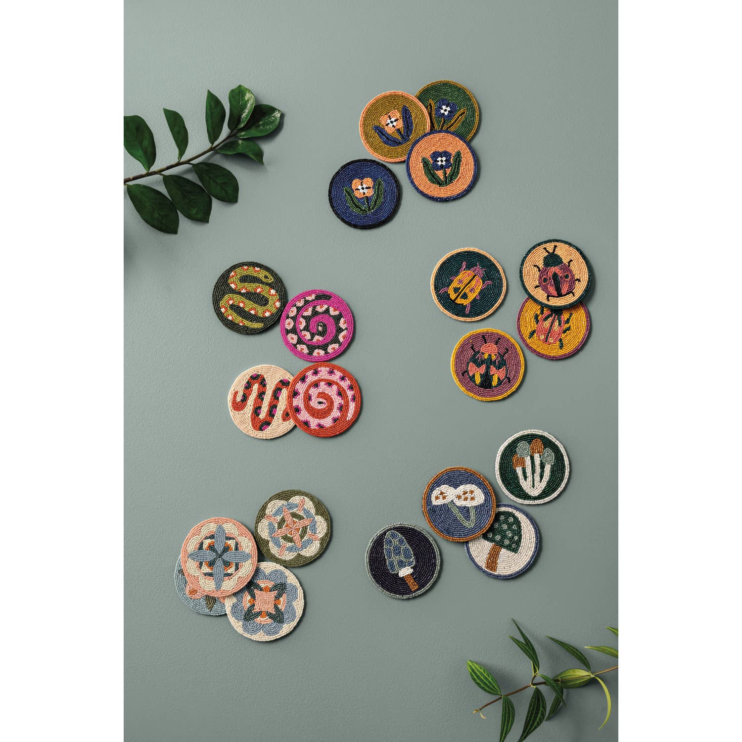 Gardenland Beaded Coasters