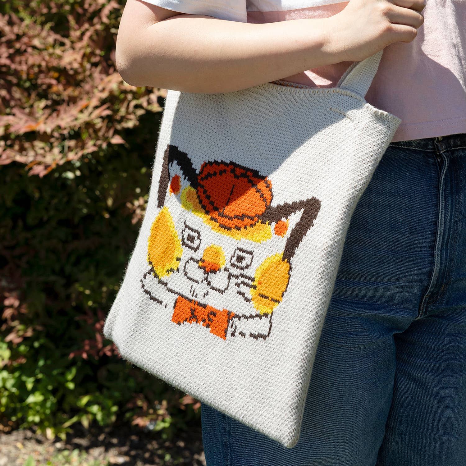 Huck Cat Knit Tote