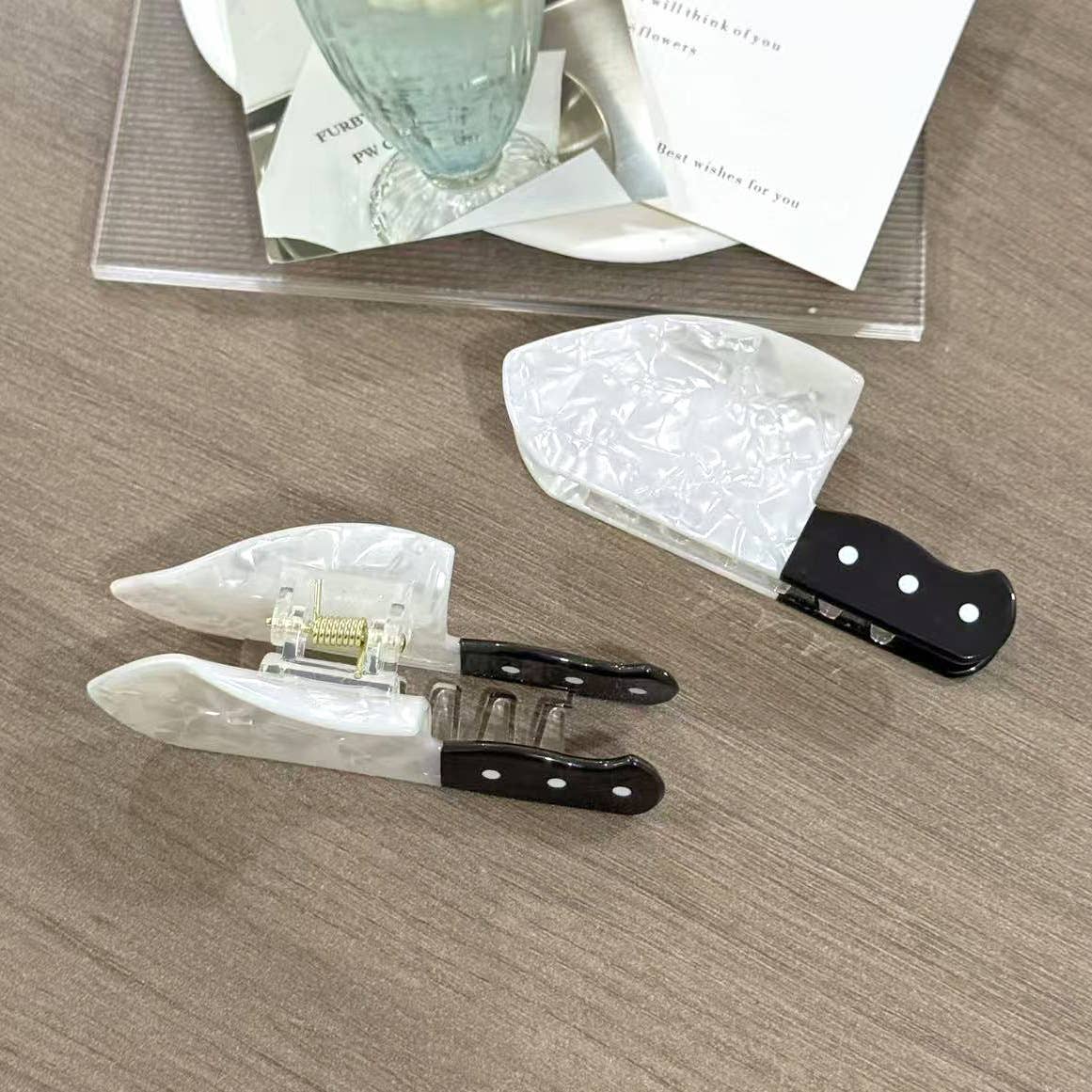 Quirky Knife Claw Clip