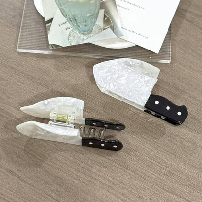 Quirky Knife Claw Clip