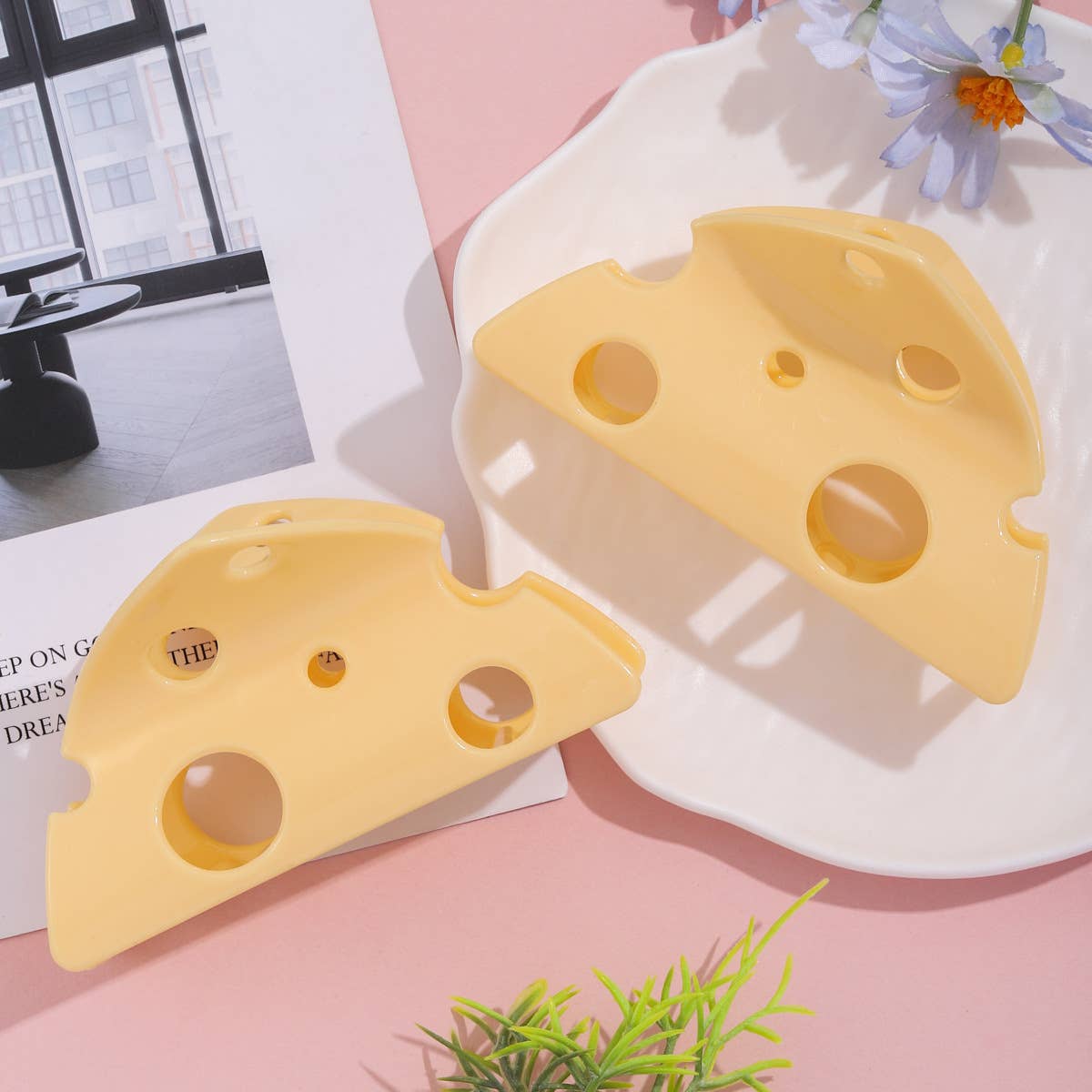 Cheese Wedge Claw Clip