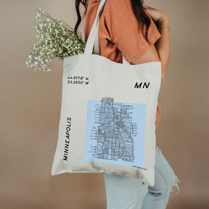 Minneapolis Map Tote