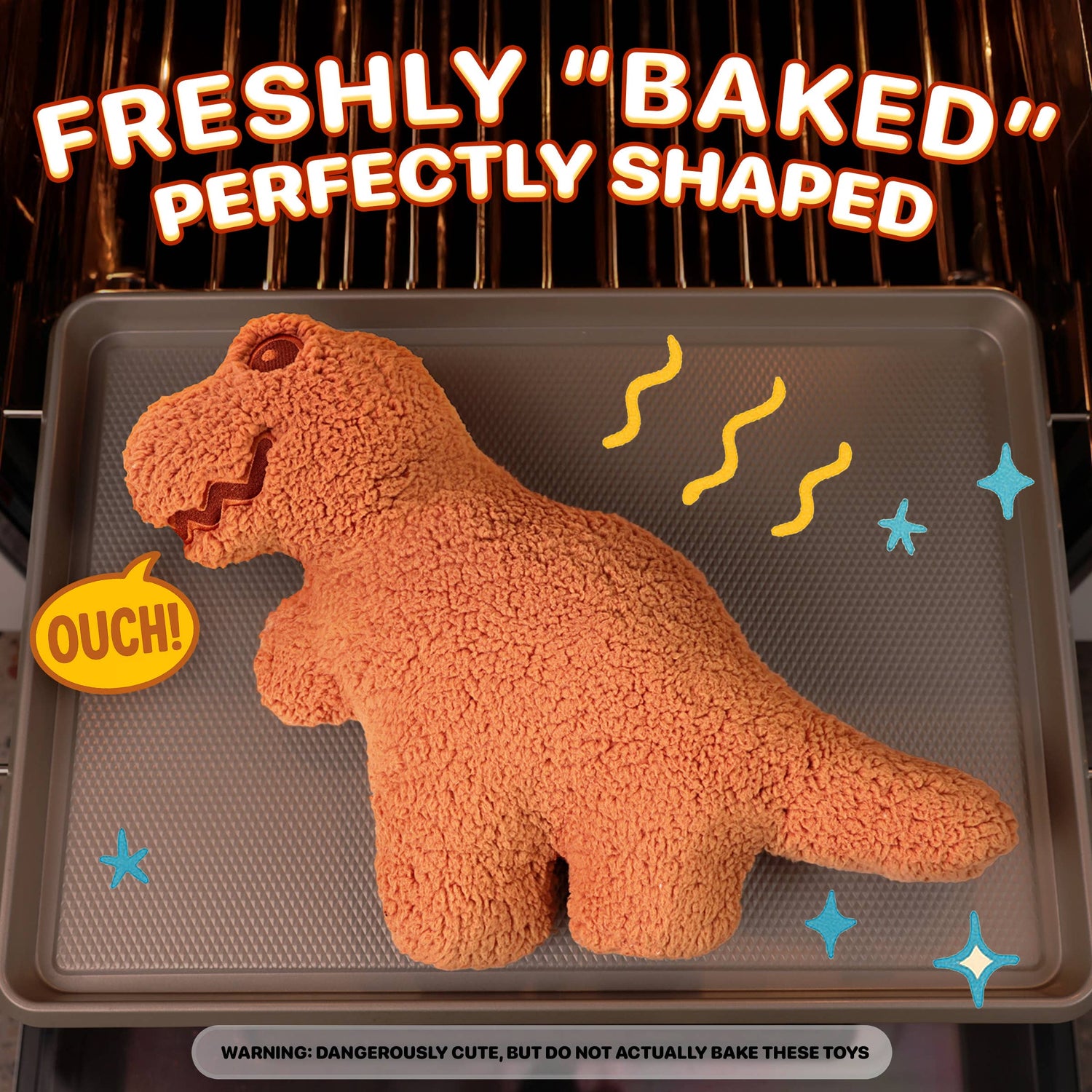 Fluffy Dino Nugget Pillows