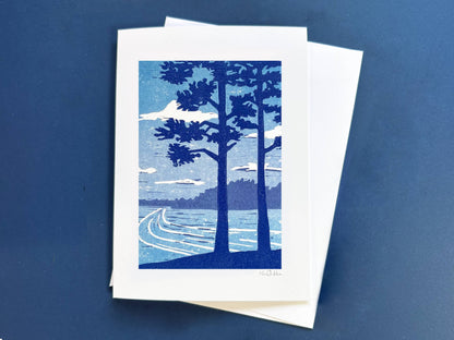 Through The Pines Greeting Card