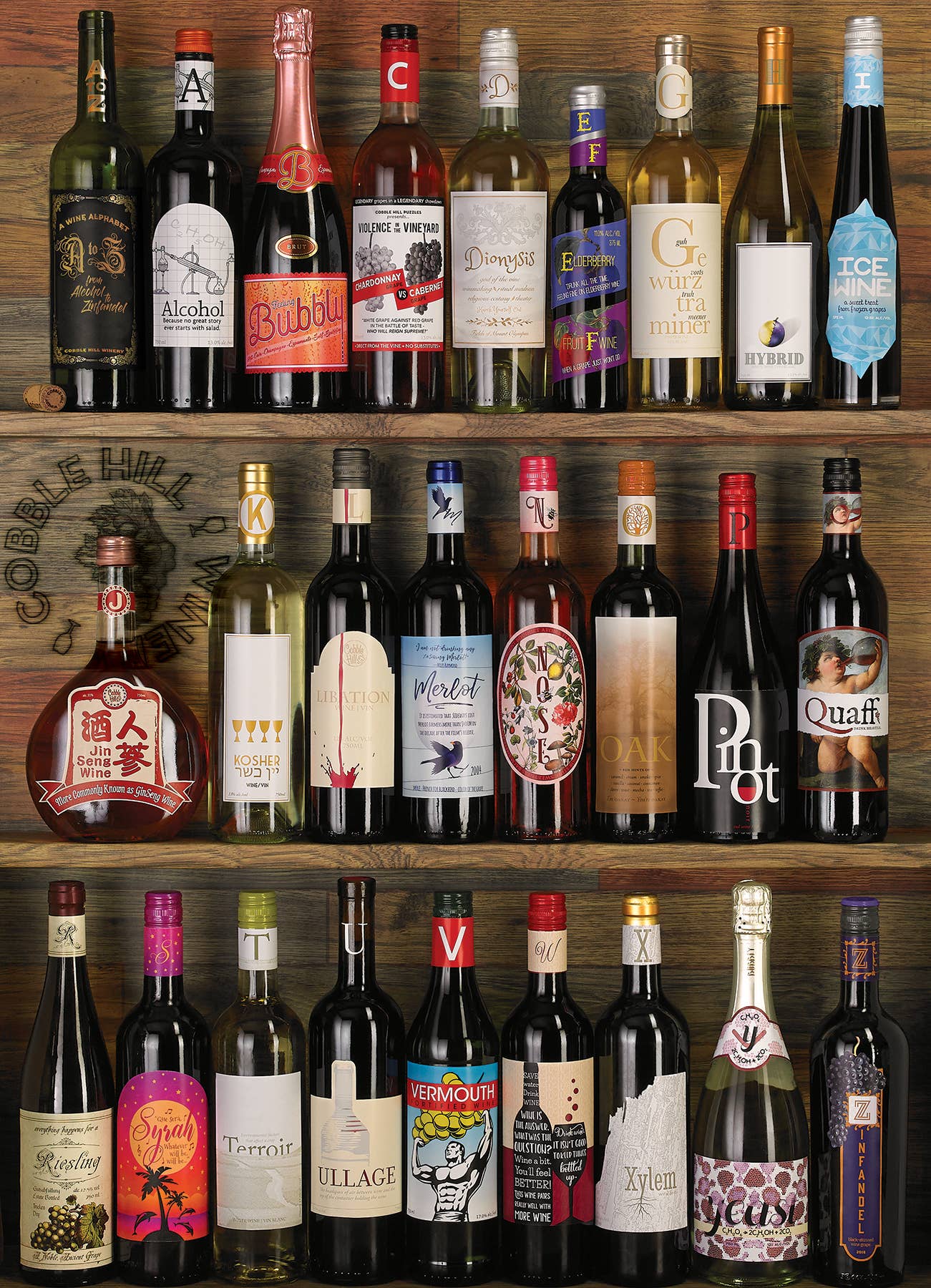 Wine Alphabet puzzle