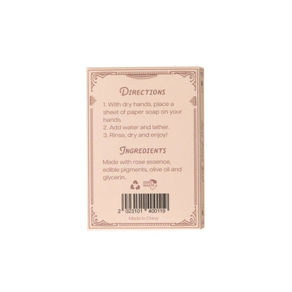 Rose Scent Paper Soap