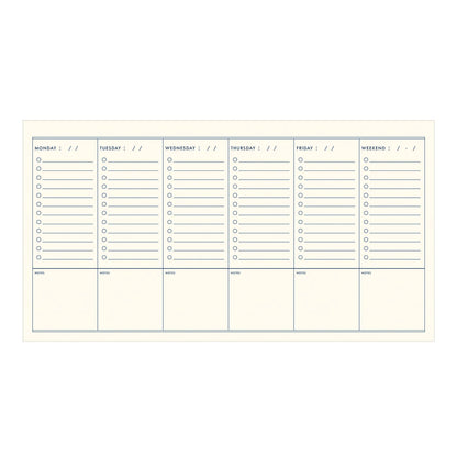 Script Undated Weekly Planner