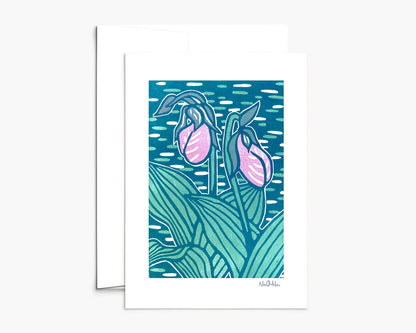 Lady Slippers Greeting Card