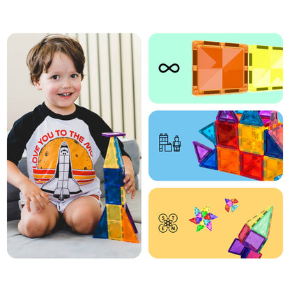 Travel Size Magnetic Tile Building Set