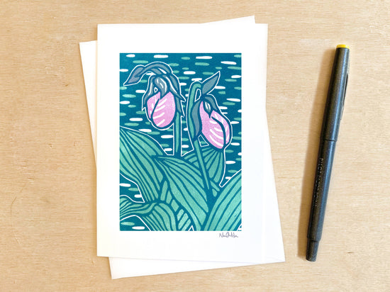 Lady Slippers Greeting Card