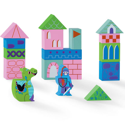 Build &amp; Play Wood Blocks - Princess Palace