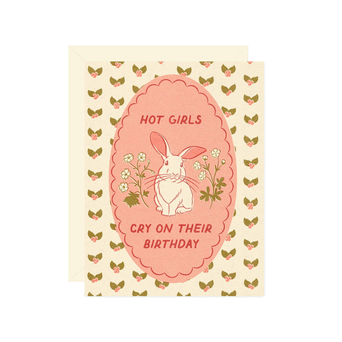 Hot Girls Cry on Their Birthday Greeting Card