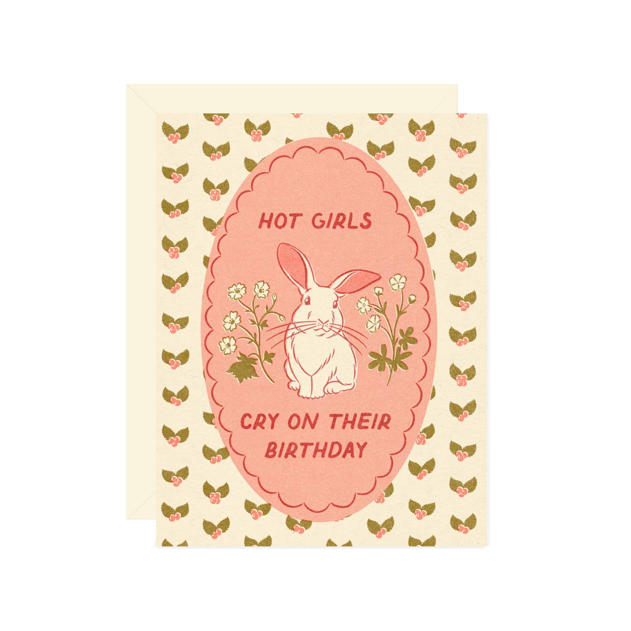 Hot Girls Cry on Their Birthday Greeting Card