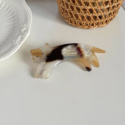 Playful Cat Claw Clip