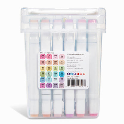 Double-Ended Alcohol Markers: Pastel