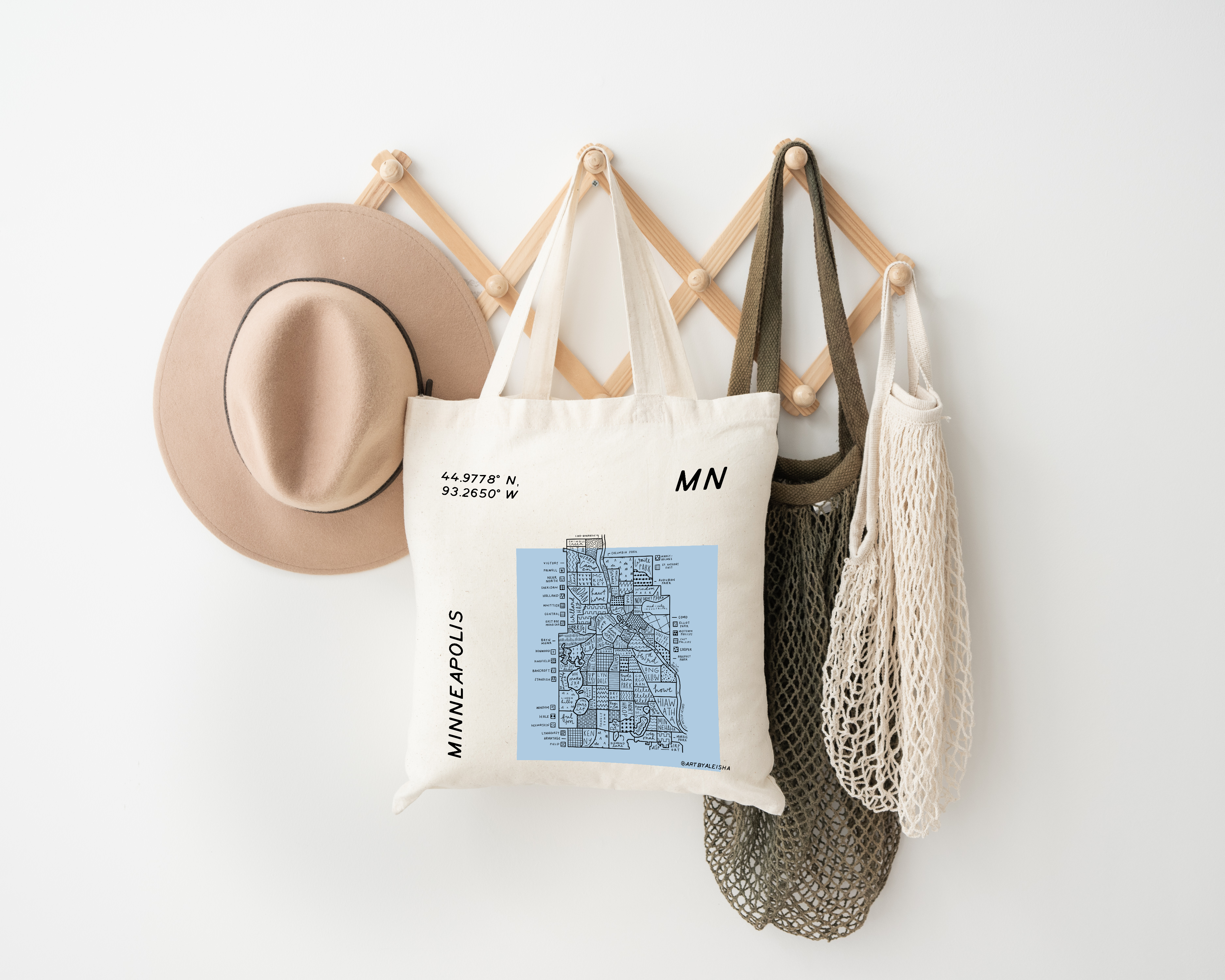 Minneapolis Map Tote