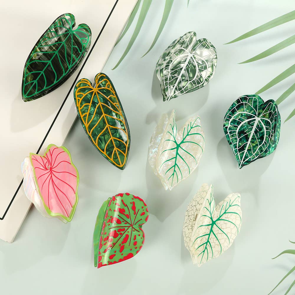 Botanical Leaf Claw Clip