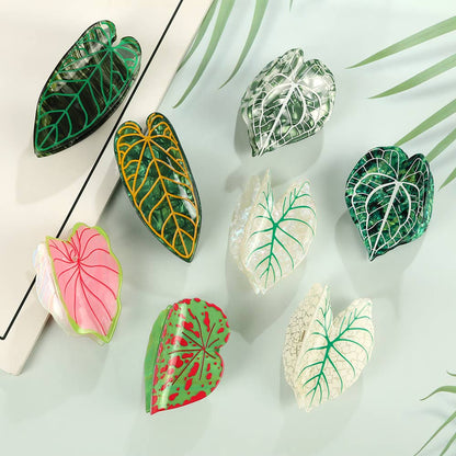 Botanical Leaf Claw Clip