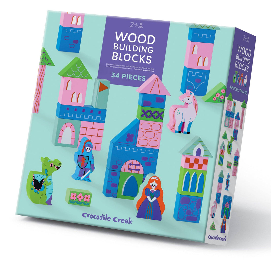 Build &amp; Play Wood Blocks - Princess Palace