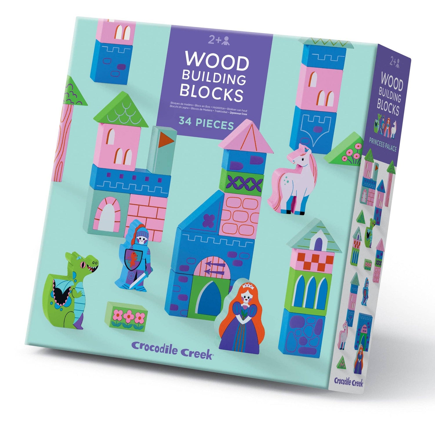 Build &amp; Play Wood Blocks - Princess Palace