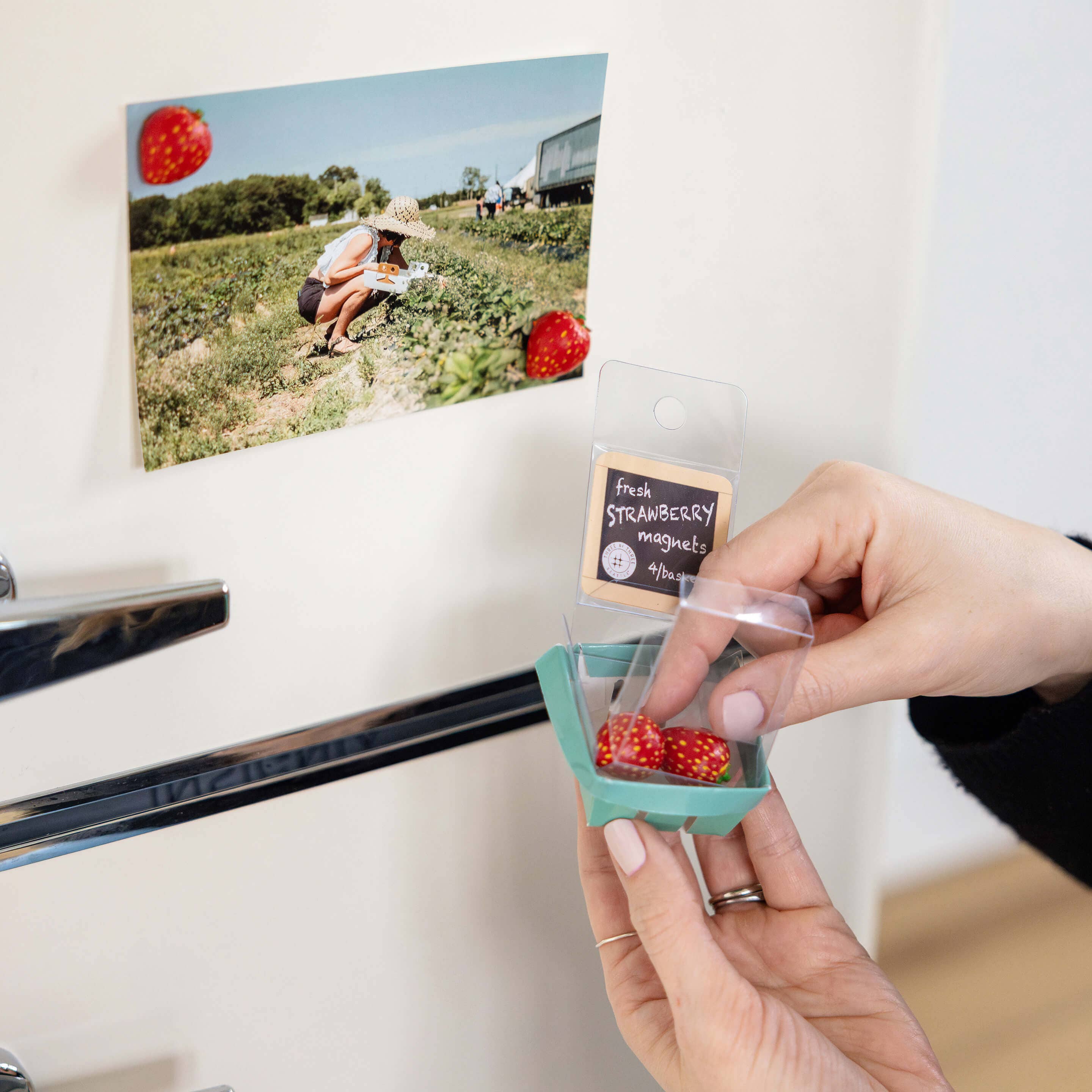 Strawberry Magnets 4 pack