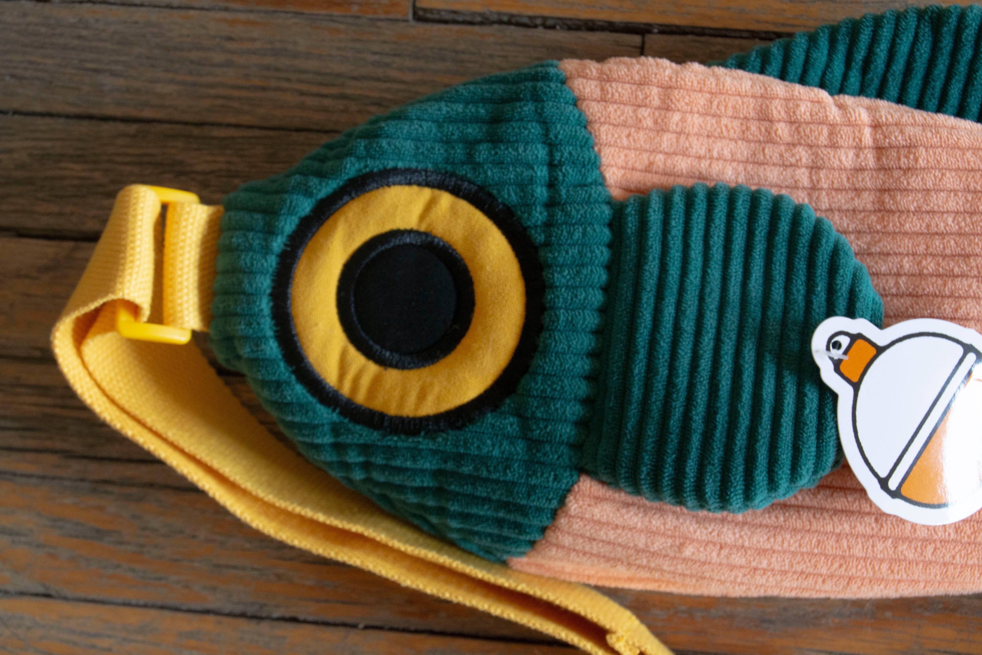 The Fish Bag (Coral &amp; Dark Green)