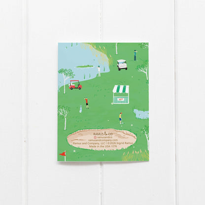 Tee-Time Greeting Card