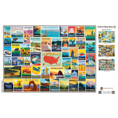 Vintage Posters - State Pride 1000 Piece Puzzle