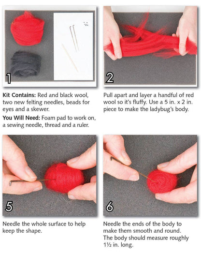 Ladybugs &amp; Bees Felting Kit