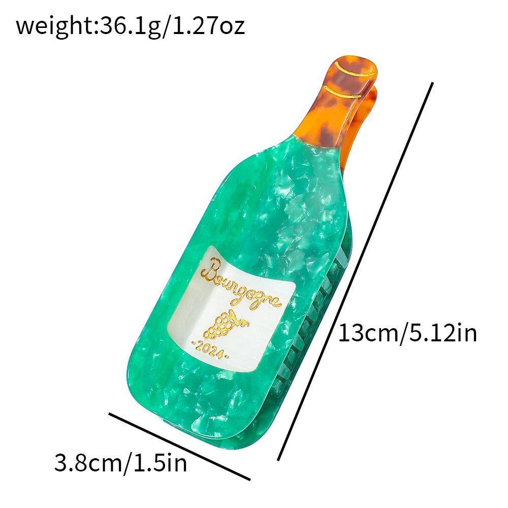 Wine Bottle Claw Clip