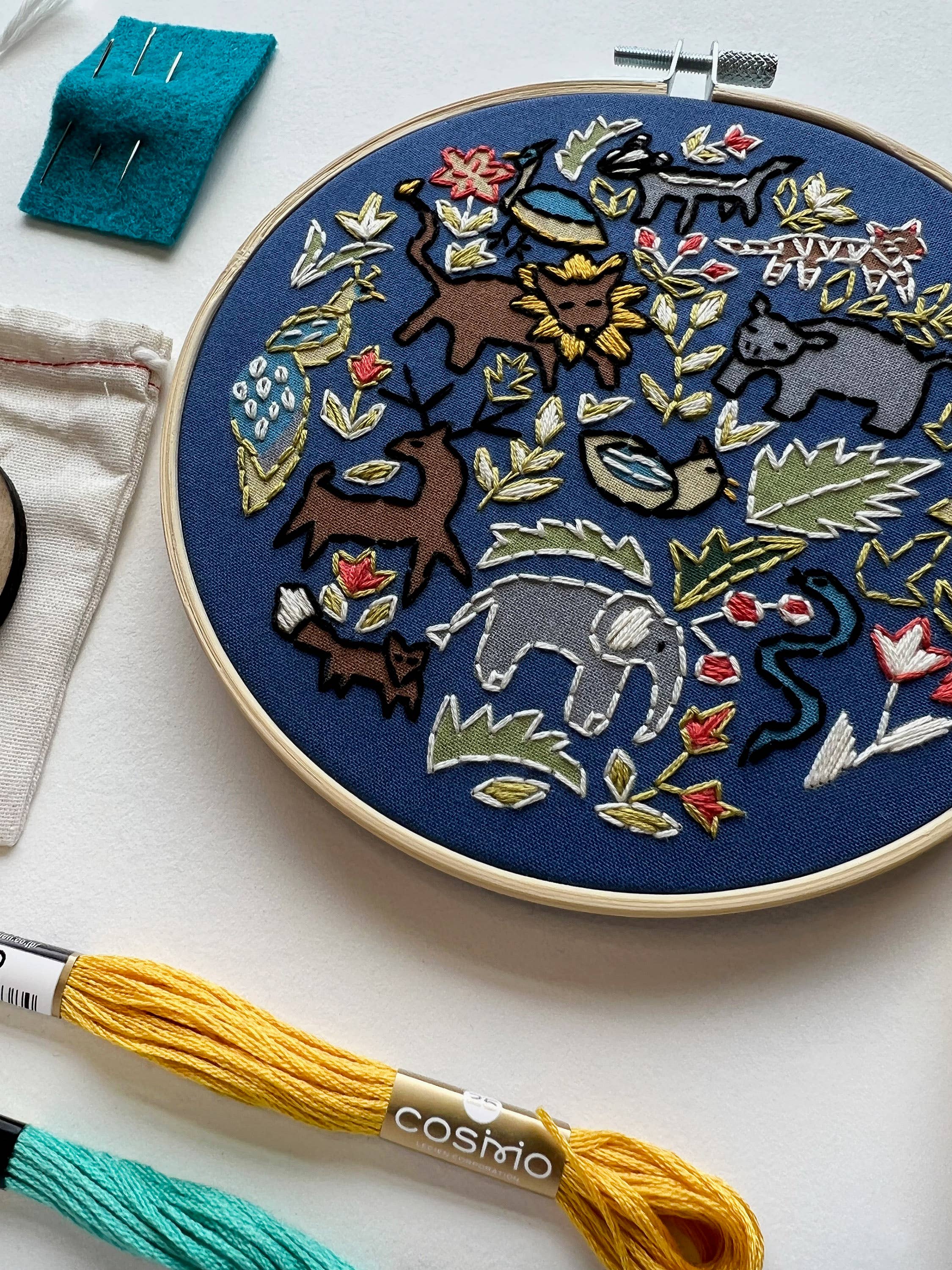 Wildlife Embroidery Kit