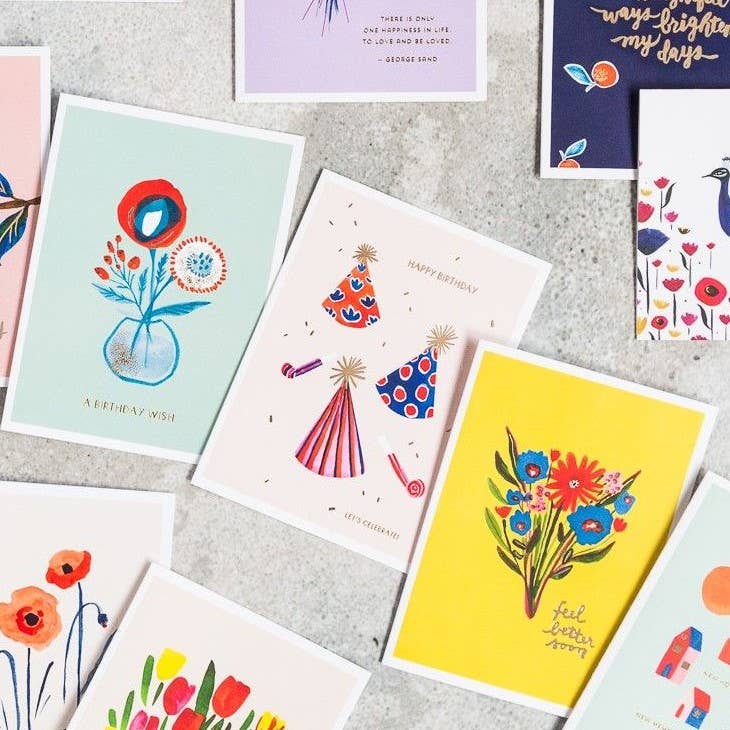Party Hats Birthday Card